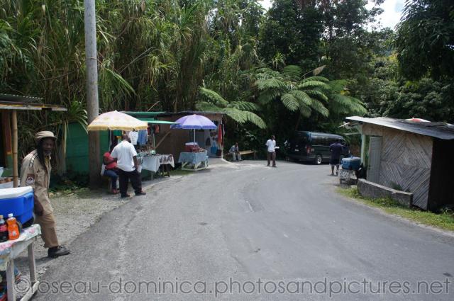 Merchants near natural hot springs in Roseau Dominica.jpg