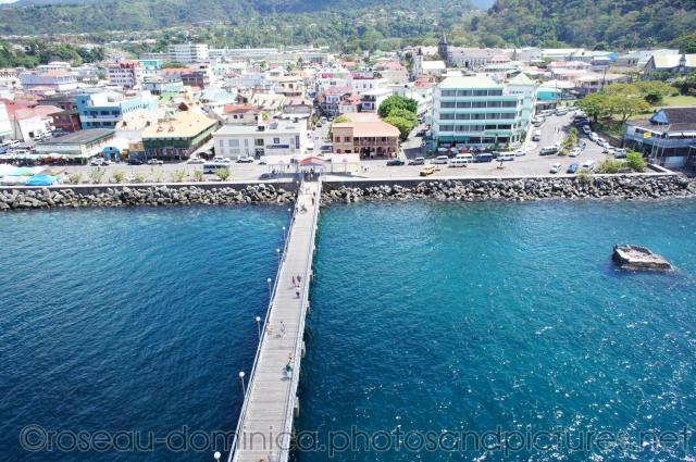 Long pier from cruise ship to Roseau Dominica.jpg