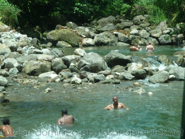 People swimming in river pools in Roseau Dominica.jpg