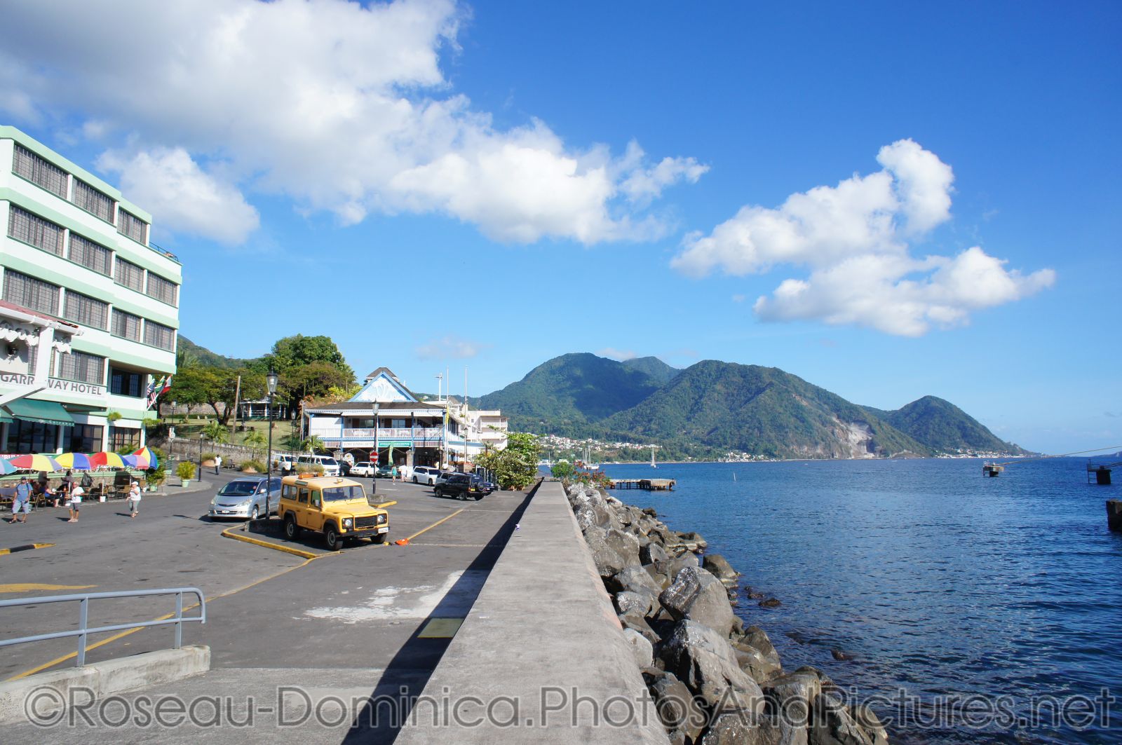 Looking down the port area of Roseau Dominica.jpg