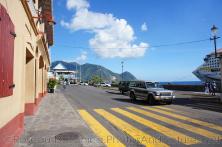 The Norwegian Dawn docked at Roseau Dominica with view of the hills.jpg