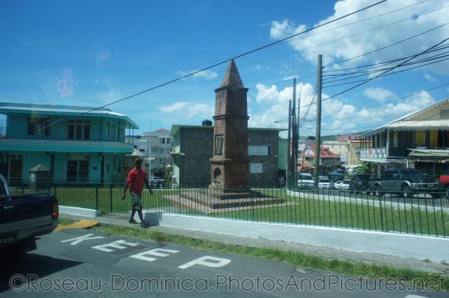 Monument in downtown Roseau Dominica.jpg